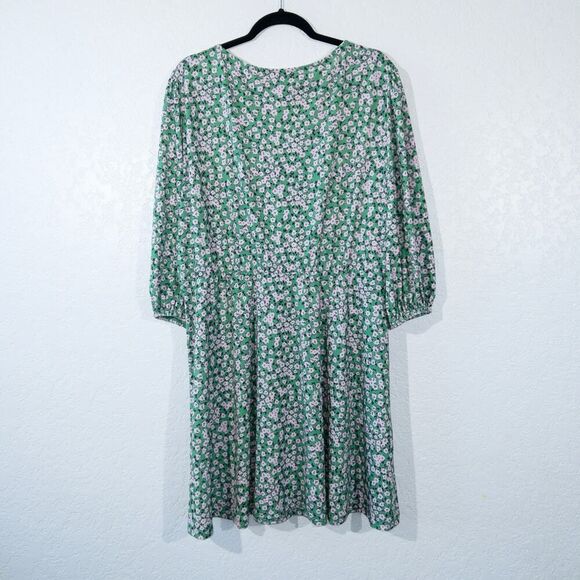 ASOS Curve Green Floral Mini Tea Dress‎ Size 22 - Picture 8 of 8